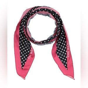 MARC JACOBS The Polka Dot Satin-Twill Scarf